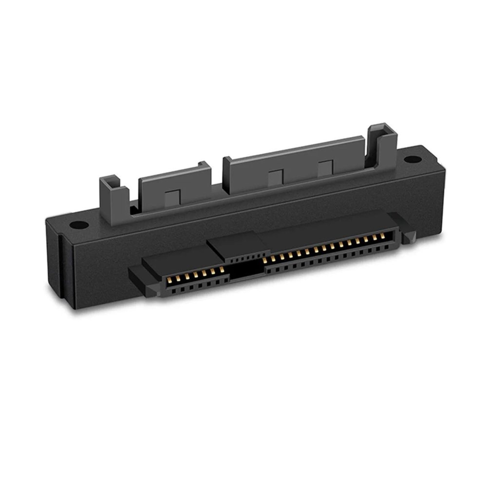 ABKMXZKD 1PCS SFF-8482 Female to S-A1T-A Male 15Pin Bend Head 90 Degree Angle Adapter Converter for Motherboard Cable