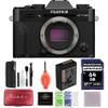 FUJIFILM X-T30 III Mirrorless Camera Body (Black) Bundle with 64GB SD Card, Card Holder and Advanced Accessories view 1
