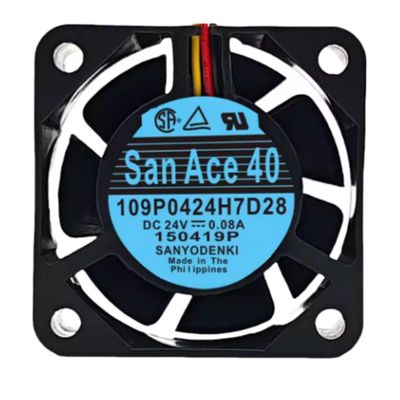 109P0424H7D28 40MM 24V 0.08A 4CM 4015 40X40X15MM 3-Wire Cooling Fan