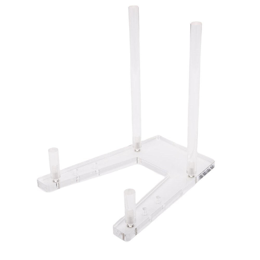 Aramox Adjustable Acrylic Picture Stand Clear Display Holder, for Books, Art, and Tablets, Personalized Photo Holder for Tabletop, Shelves, and Galleries