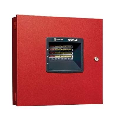 4-Zone Fire Alarm Control Panel, 120VAC, 50/60Hz, 2.3A, MS-4 Conventional