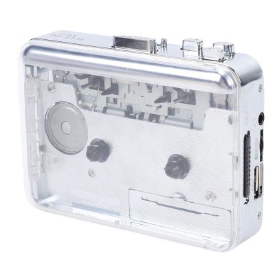 ciciglow Cassette Tape Player, Portable Tape Player Built in Speaker, Cassette to MP3 Converter with Earphones, Supports USB Flash Drives USB Card Readers