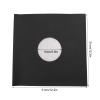 20Pcs 12inch Record Kraft Paper Jackets, Matte Black 350gsm Thick Cardboard Record Covers, ive Outer Sleeves with Die Cut Center Hole for 33 Records, view 2