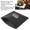 20Pcs 12inch Record Kraft Paper Jackets, Matte Black 350gsm Thick Cardboard Record Covers, ive Outer Sleeves with Die Cut Center Hole for 33 Records, view 4