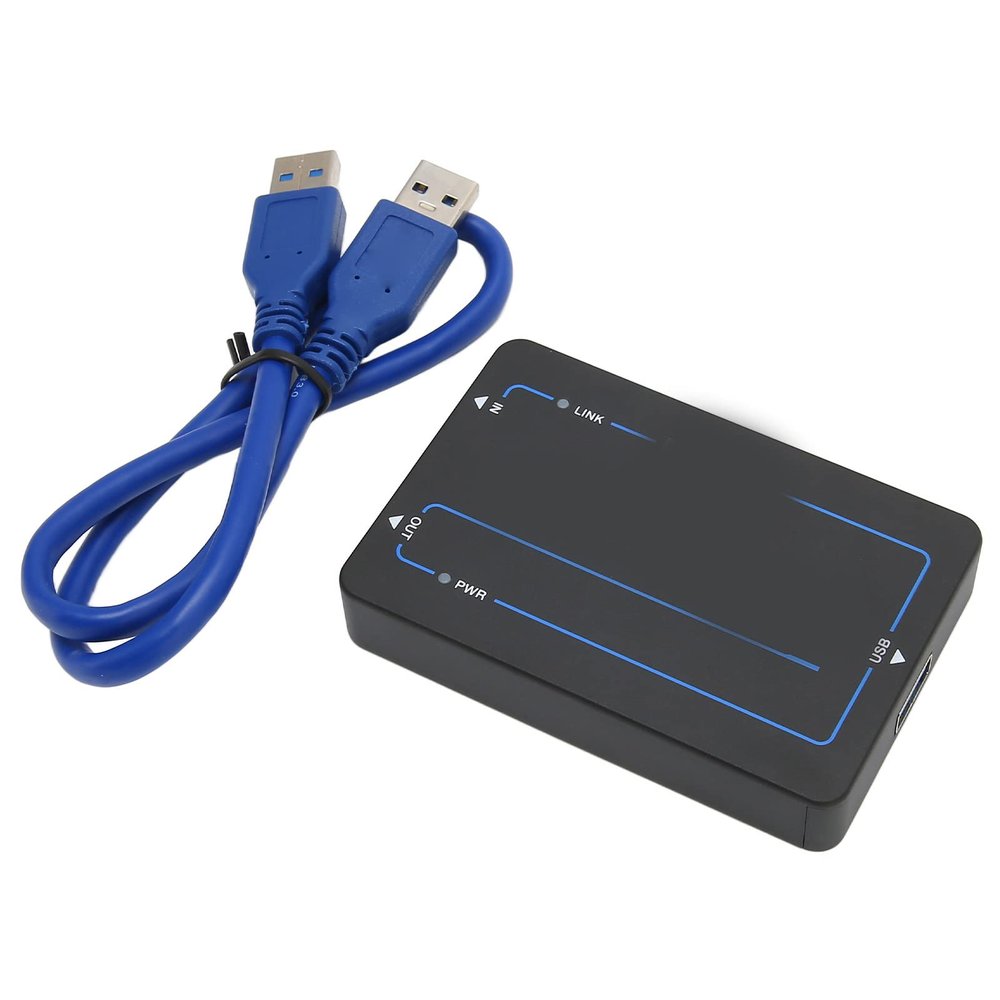 HD Multimedia Interface to USB 3.0 Video D, 4K Resolution Video Device, Plug and Play HD Multimedia Interface Extractor with USB 3.1 Gen 1 for,