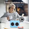 Jectse Cassette to Digital Converter, USB Portable Cassette Player with Speaker, Headphone Jack, and Fast Forward Auto Rewind Functions for MP3 Music on USB (Blue) view 2