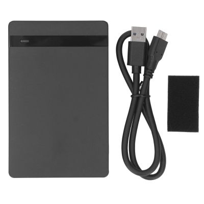 2.5inch Hard Drive Enclosure USB 3.0, Exal SSD Enclosure for 9.5mm 2.5inch Drives Up to 4TB, Slim Portable with USB 3.0 Cable, Plug and Play