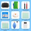 BORDSTRACT Fiber Optic Cleaning Tools Efficiently Removes with Portable Storage Bag for SC FC ST LC MU Connector view 2