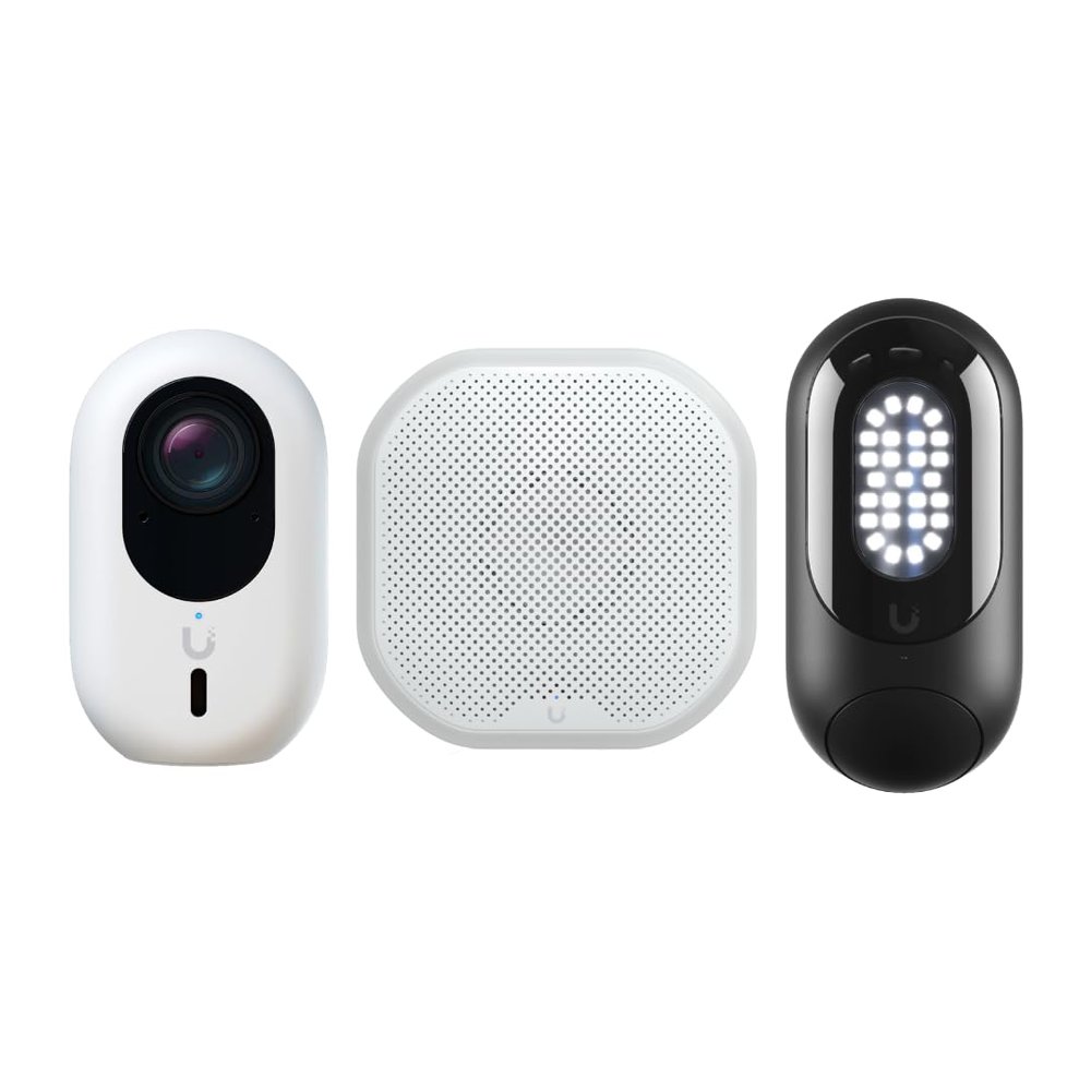 Family Alert Kit (UHF-ALERT-01) - G6 Instant Camera + Floodlight + Siren PoE | AI-Powered Outdoor Security & Intrusion Deterrence Bundle
