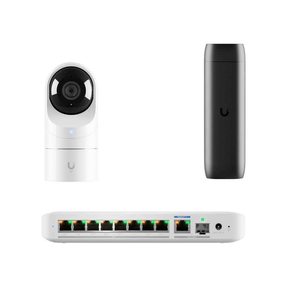 Conference Room Hub (UF-Conference-Hub) Flex 2.5G Switch (Flex-2.5G) + Viewport (UFP-Viewport) + G5 Flex Camera (UVC-G5-Flex) Meeting Room Connectivity & Monitoring Bundle