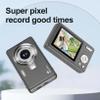 48mp Portable Compact Digital Camera with 32gb Card, Vlogging Camera with 4 Inch Tft-LCD Screen, Cameras for Photography, 16x Zoom Photo Cameras, 1080p Photography Supports (Gray) view 4