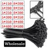 250PCS/SET Self-locking Plastic Nylon Cable Tie 5 * 150-400mm Black Fastening 8 * 200-500mm Larg Zip Wrap Strap Tie(5x200mm) view 3