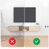 393in Cable Protector Cord Cover Floor Cord Hider with Self-Adhesive Backing Free-Cut to Any Length & Seamless Splicing(White) view 3
