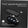 BESPORTBLE USB Multifunction Hub Expansion Transfer Adapter Portable USB Splitter for Laptop Computer Abs Material High-Speed Data Transfer view 4