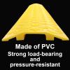 Cable Protector Cord Cover Floor PVC Cord Hider with Anti-Slip Texture & Honeycomb Base Splicable Design Hide Wires Safely in Home, Office(40x25x100cn/15x9.8x39in) view 3