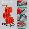 XAWSOP Electrical Cable Reel Holder with Wheels & Handle, Wire Dispenser/Storage Shelving for Conduit Display & Storage, Indoor Outdoor Workplaces Rope Winding Racks,with Box view 4