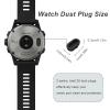 Black Charger Port Protector for Fenix Silicone Dust Plug Compatible for Garmin Fenix 8/7/7S/7X/6/6S/6X/5/5S/5X Plus, Instinct 2/3, Forerunner 45/245/945, Venu 2/3, Vivoactive 3/4/5 view 2