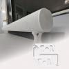 for Sonos Arc Soundbar Stand, 2-Pack Curved Design Wall Mount Alternative, Sturdy Base with Cable Management, Compatible for Sonos Arc Sound Bar Only view 1