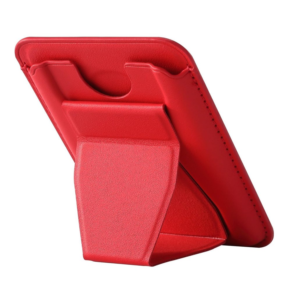 RSHuiOUXX Universally Magnetic Wallet Foldable Phone Stand Card Holder PU Leather Mobile Accessory for All Smartphones