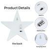 6 Pcs LED Stars Night Light Can Be Hung On The Wall Kids Room Room Light, Suitable for Birthday Party Holiday Decoration Baby Room Nursery Decoration (White Star-6pcs) view 3