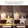 6 Pcs LED Stars Night Light Can Be Hung On The Wall Kids Room Room Light, Suitable for Birthday Party Holiday Decoration Baby Room Nursery Decoration (White Star-6pcs) view 4