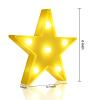 6 Pcs LED Stars Night Light Can Be Hung On The Wall Kids Room Room Light, Suitable for Birthday Party Holiday Decoration Baby Room Nursery Decoration (Star-6pcs) view 2