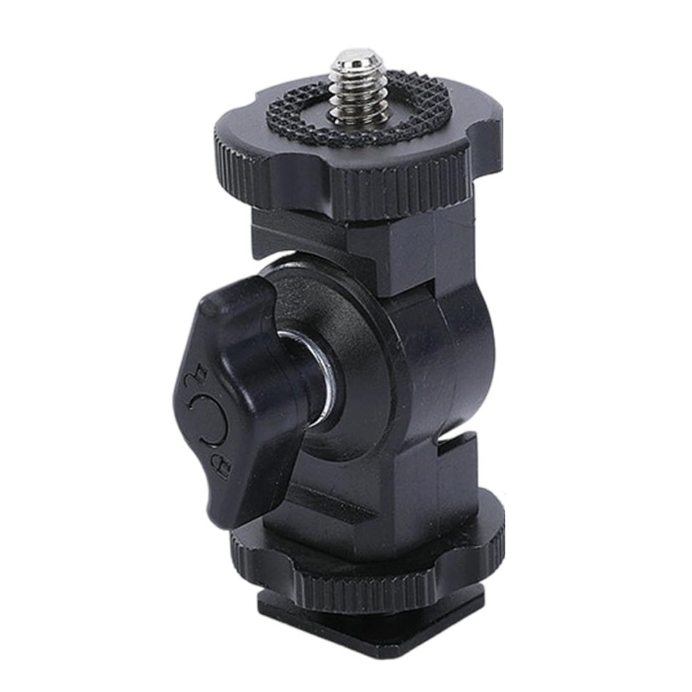 RSHuiOUXX Hot Shoe Mount Adapter 1/4inch Tripod Screw Head with for DSLR Camera Camcorder Video Light LCD Monitor Photography