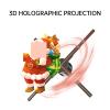 3d Holographic Projector Fan Screen Led Lamp Beads Wifi Control Advertising Light Support Video Picture Neon Sign For Halloween,Christmas(65cm) view 3