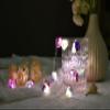 FLCSIed Nature Colorful Fluorite Crystal String Lights 6.5 FT 20 LED Powered by AA Batteries(not Included), Gift for Women Men, Bedroom Night Light, Mother's Day Wedding Gift (Multi-Color) view 1