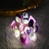 FLCSIed Nature Colorful Fluorite Crystal String Lights 6.5 FT 20 LED Powered by AA Batteries(not Included), Gift for Women Men, Bedroom Night Light, Mother's Day Wedding Gift (Multi-Color) view 4