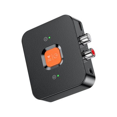 MOUDOAUER 20M Receiver Bluetooth 6.0 Audio Adapter, Speaker Microphone Audio Wireless Adapter, RCA/AUX