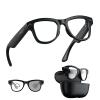 REEDTOCK AI Smart Glasses with 8MP 4K Camera, Bluetooth Open Ear Audio, Real-Time Translation, 1080P Video Recording,30MP Photo, Clear to Grey Transitions Lenses (M02 with Charging Case) view 1