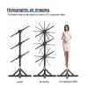 45cm 3D Holographic Projector Fan, Advertising Display Real Time Led Logo Machine Player Support Image Video Splicing For Halloween,Christmas view 2