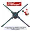 50cm Holographic 3d Projetor Rotary Imaging Fan Screen LED Screenless Display Stereoscopic Advertising Machine For Halloween,Christmas view 2