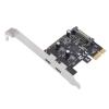 Tangxi 2 Ports USB 3.2 Gen 1 PCIe Expansion Card, PCIe to USB C Adapter Card, High Speed 5Gbps, ASM1042 Main Control Chip, for Desktop PC view 1