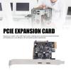 Tangxi 2 Ports USB 3.2 Gen 1 PCIe Expansion Card, PCIe to USB C Adapter Card, High Speed 5Gbps, ASM1042 Main Control Chip, for Desktop PC view 2