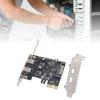 Tangxi 2 Ports USB 3.2 Gen 1 PCIe Expansion Card, PCIe to USB C Adapter Card, High Speed 5Gbps, ASM1042 Main Control Chip, for Desktop PC view 4
