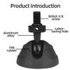 NovelGoal Adjustable Rubber Tripod Feet Pad, Anti-Slip Tripod Foot Spike with 3/8" Screw, Detachable Support Pad for Camera Tripods Replacement Parts (1Pcs) view 3