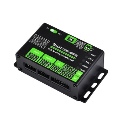 JZRYQJGJ USB to UART/I2C/SPI/JTAG Converter Adapter, Supports Multiple Interfaces, Compatible with 3.3V 5V Multiple Protection