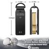 ShiChextasy Air Keychain with GPS Tracker : Lightweight Compact Key Holder for Outdoor Use - Minimalist Metal Key Organizer (Black) view 4