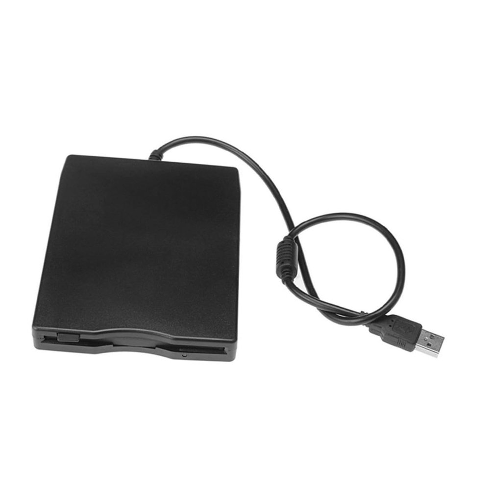 ANDRESLAD USB External Floppy Disk Drive Portable Plug and Play USB Floppy Drive for Laptop Desktop High-Speed Data Transfer Black