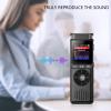 JINPIAOPIAO Digital Voice Recorder Premium Noise Reductions Voice Activated MP3 Player for Lectures Meetings Interviews view 4