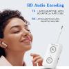 2026 Upgraded Airplane Bluetooth 5.4 Adapter with aptX Adaptive, ElecMoga Airplane Travel Essentials Supports 2 AirPods or Headphones, 2-in-1 AUX Wireless Transmitter Receiver for Gym, TV, Car, White view 3