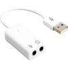 External Sound Card 10PCS Laptop Sound Card with 3.5mm Headphone and Microphone Jack USB Audio Adapter External for Windows, Mac,Desktop view 2