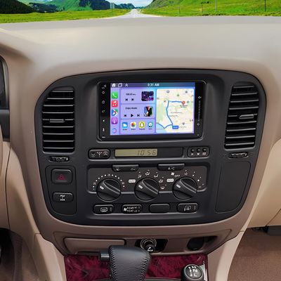 4G+64G Car Stereo for Toyota Land Cruiser 100 1998-2007 with Wireless CarPlay and Android Auto, 7" HD Touchscreen Android 14 Double Din Car Radio SupportGPS Bluetooth WiFi FM RDS SWC BT Backup Camera