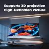 120" PureVision Motorized Projector Screen with Laser Speckle Reduction for Long Throw Projectors,Auto-Sync Movie Screen 4K/8K UHD Ready,20" Adjustable Drop and Black Backing for Enhanced Contrast view 2