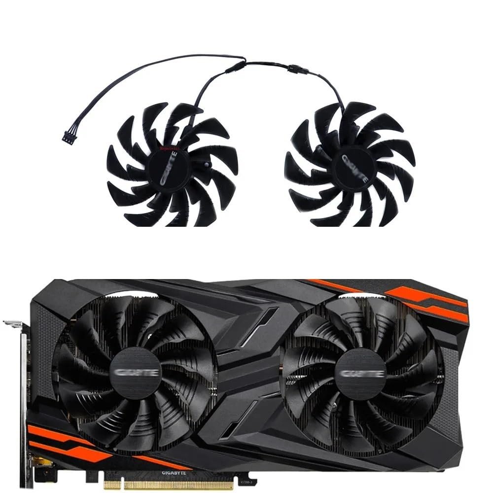 2Pcs/Set,DIY Graphics Cards Fan PLD10015B12H for GIGABYTE RX Vega 64 56 for Gaming OC 8G VGA GPU Video Cooler PLD10015S12H(Type B Fan)