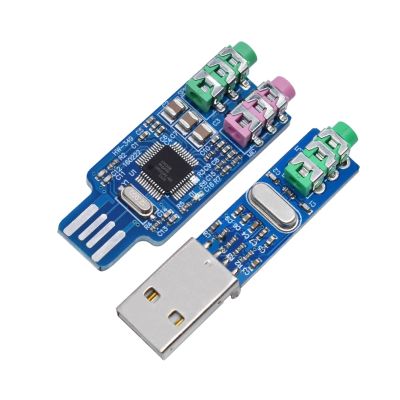 External Sound Card 5pcs 5V Mini PCM2704 CM108 USB Sound Card Power DAC Decoder Board Module for Pi 16 Bits for Windows, Mac,Desktop(PCM2704)