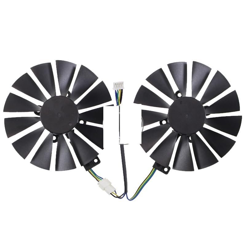 Diameter 95MM Graphics Card Fan for ASUS for Cerberus for GeForce GTX1070TI A8G GDDR5 T129215SM FDC10M12S9-C DC12V 0.25A 4PIM(One Connector)