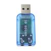 External Sound Card 10PCS Mini External 3D USB Sound Card 5.1 Channel Audio Adapter 3.5mm Speaker Microphone Earphone Interface for PC Computer for Windows, Mac,Desktop view 2